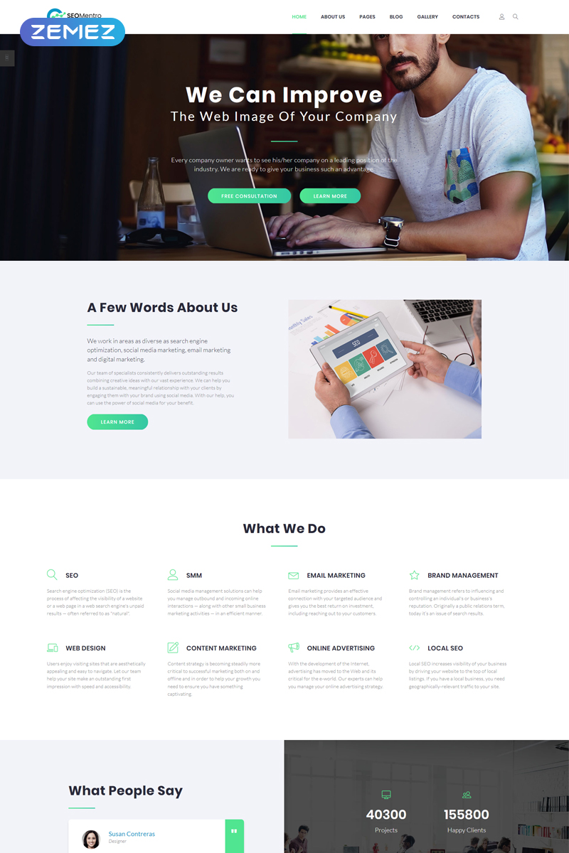 SEOMentro - SEO Agency Responsive Clean Joomla Template