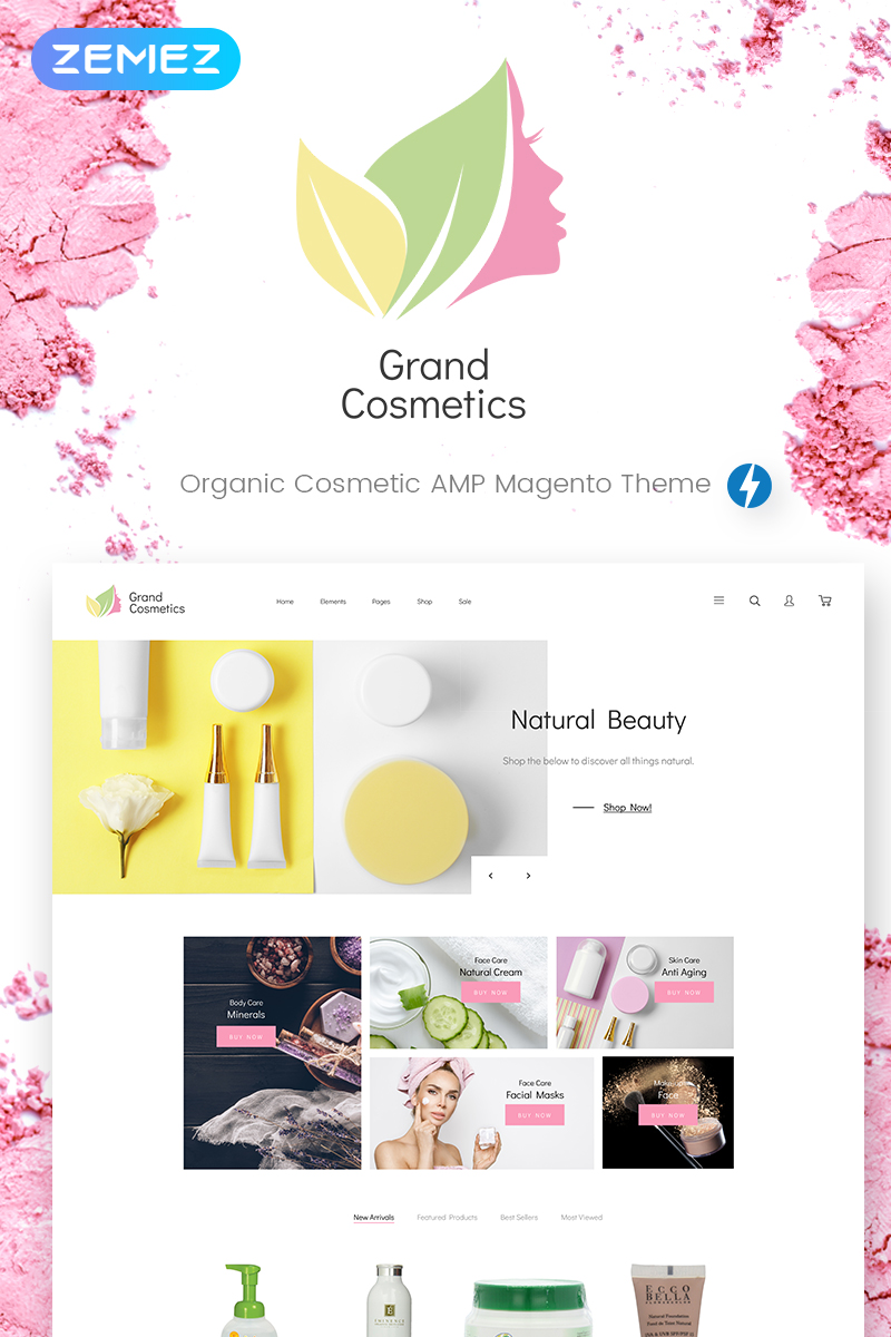 GrandCosmetics - Cosmetics Store Magento Theme