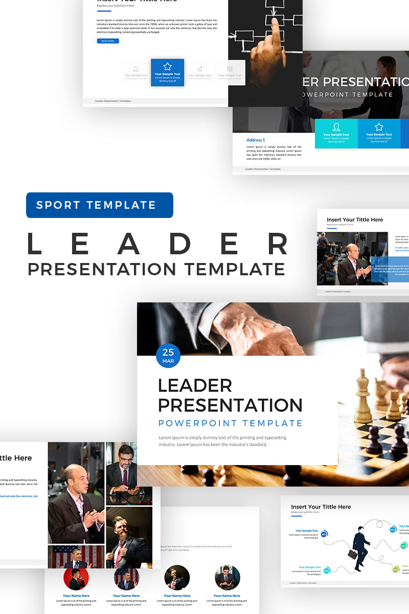 Leader PowerPoint template