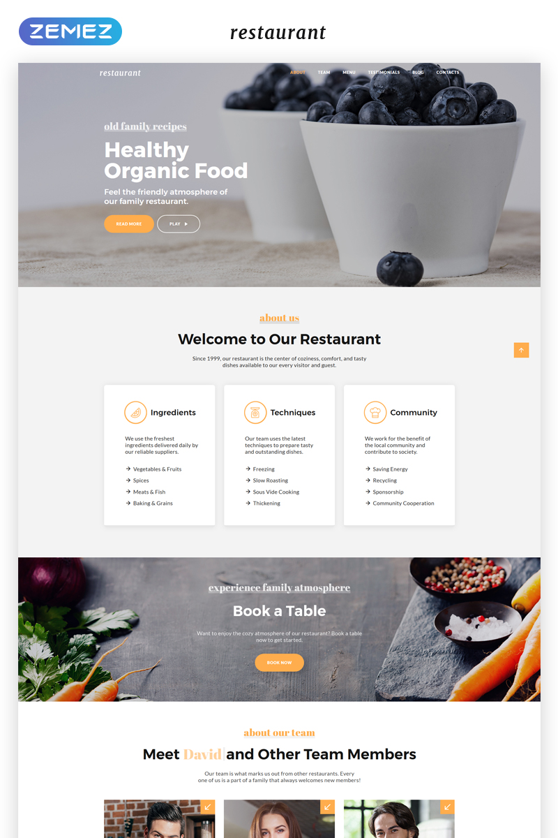 Restaurant - Cafe & Restaurant Services HTML5 Landing Page Template