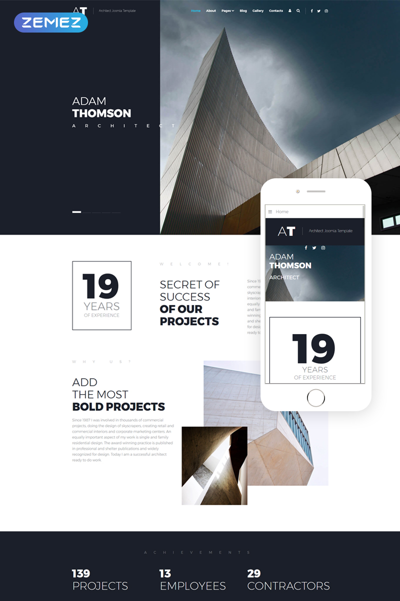 AT - Solid Architecture Agency Joomla Template