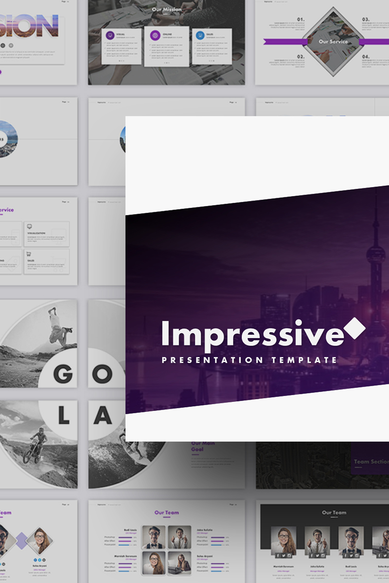 Impressive Presentation PowerPoint template