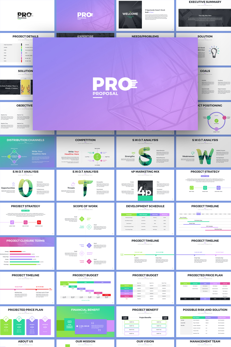 Pro-Project Proposal PowerPoint template