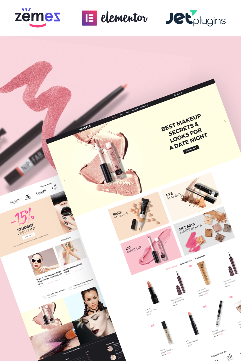 Paletto - Cosmetic Store Elementor WooCommerce Theme