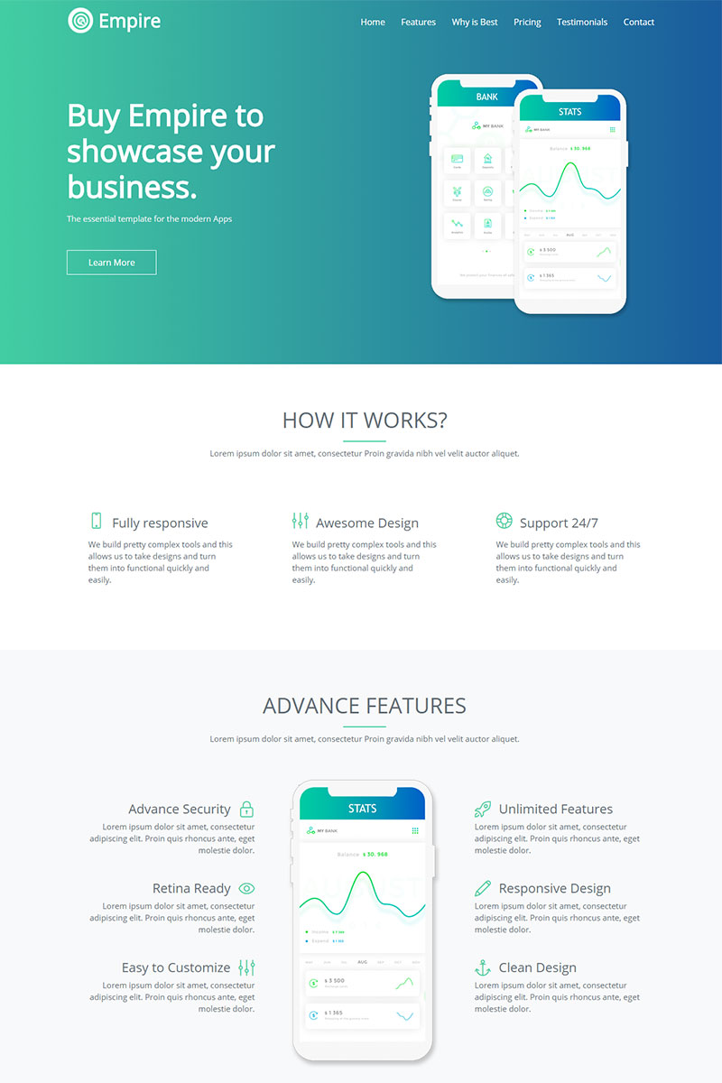 Plantillas para Landing Pages