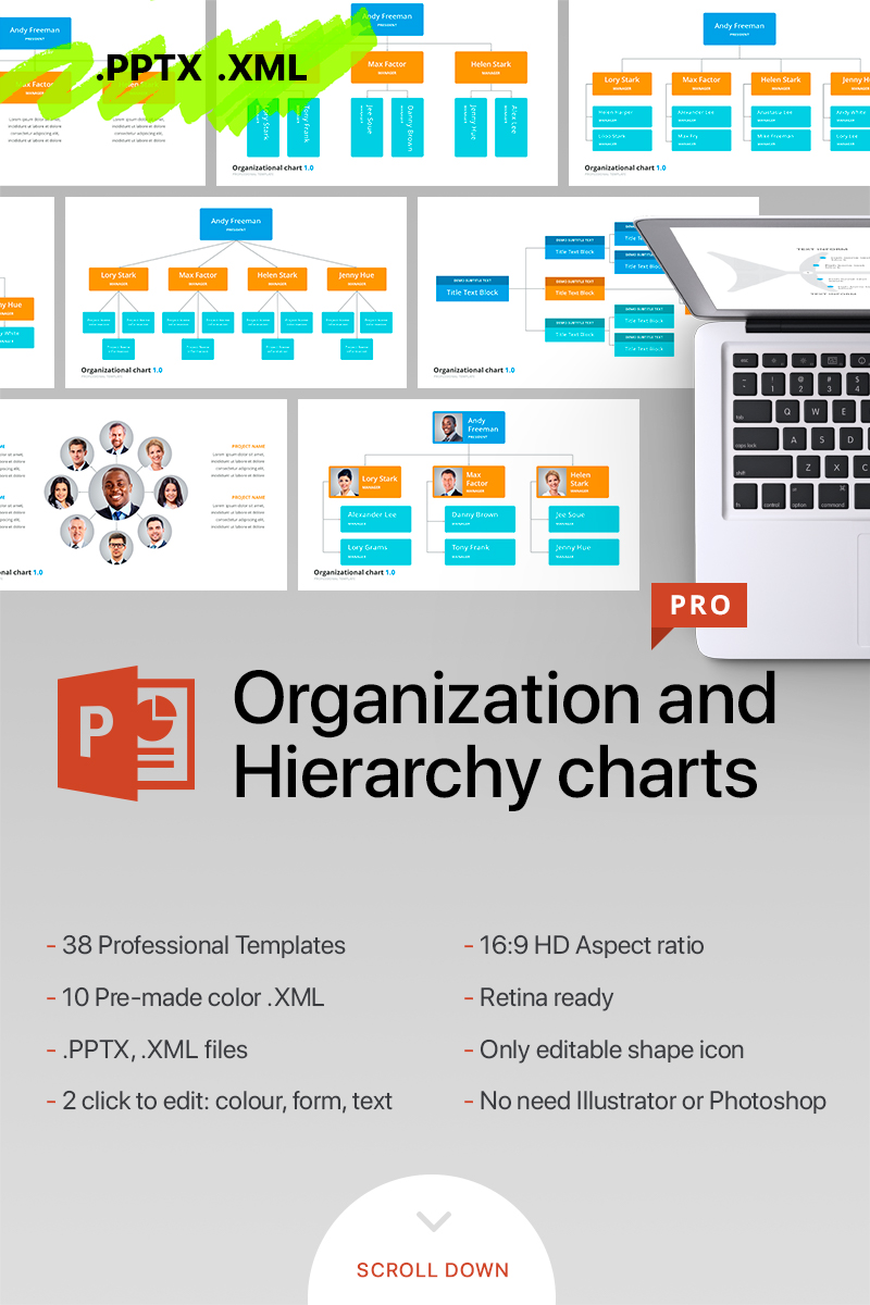 Illustrator Org Chart Template