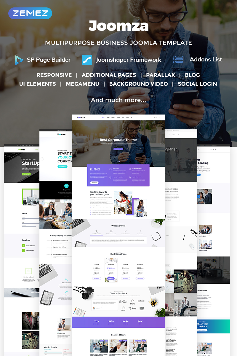 Joomza - Business Joomla Template