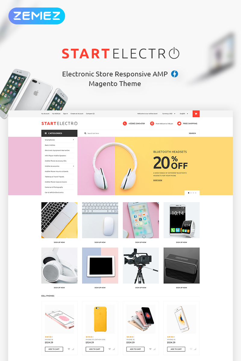 StartElectro - Electronics Store Magento Theme