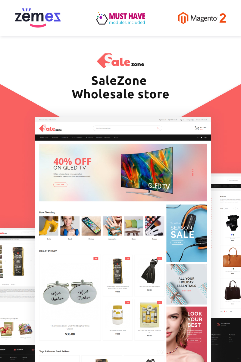 SaleZone - Wholesale eCommerce Magento Theme