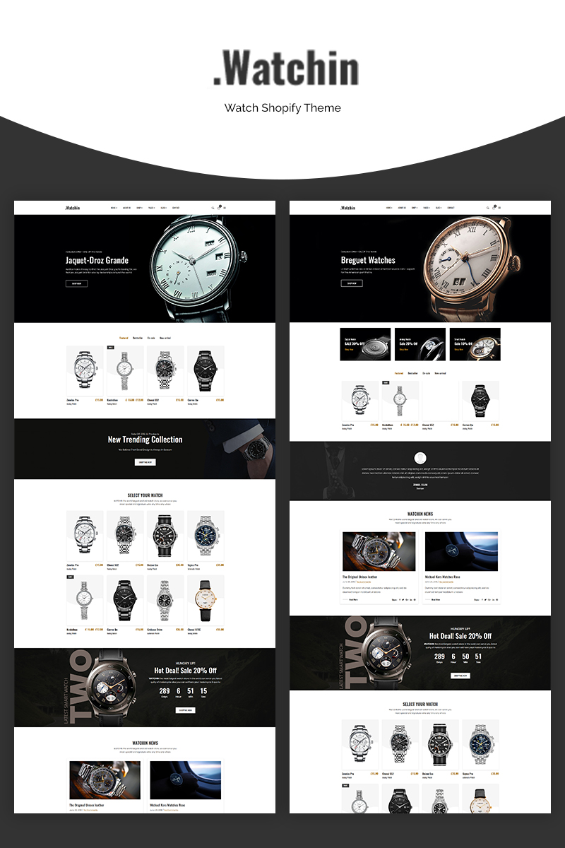 Watchin - Watch eCommerce Shopify Theme