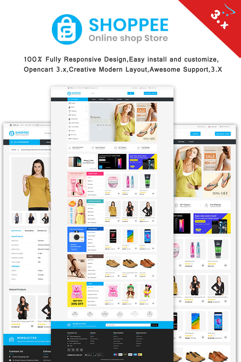 ShopTol Multistore OpenCart 4 Theme