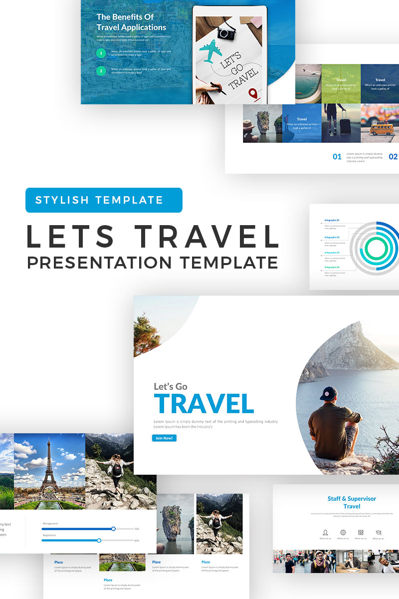 Lets Travel PowerPoint template