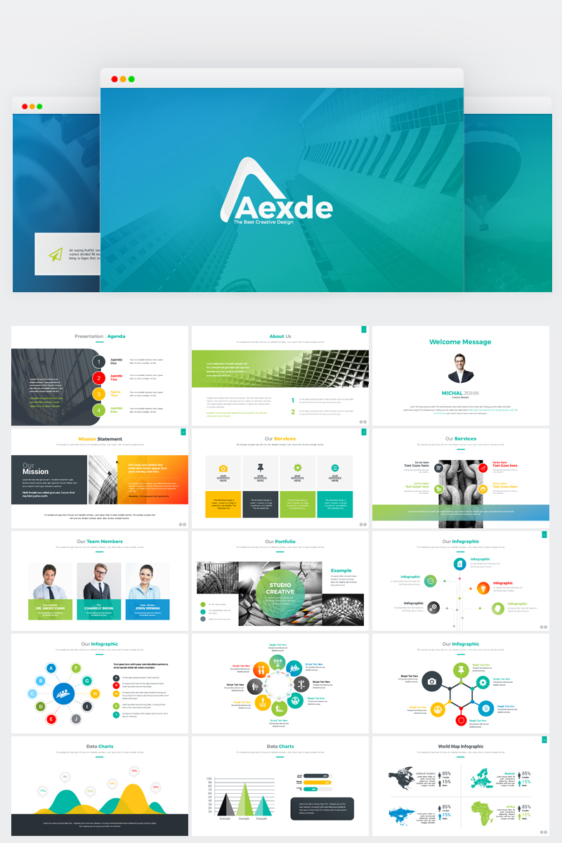 Aexde PowerPoint template