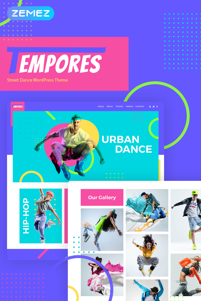 Tempores - Street Dance Elementor WordPress Theme
