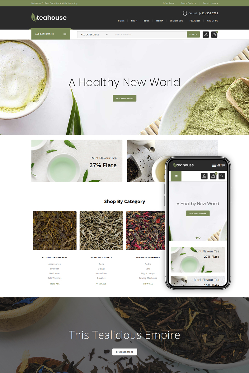 Teahouse - Spice Shop WooCommerce Theme