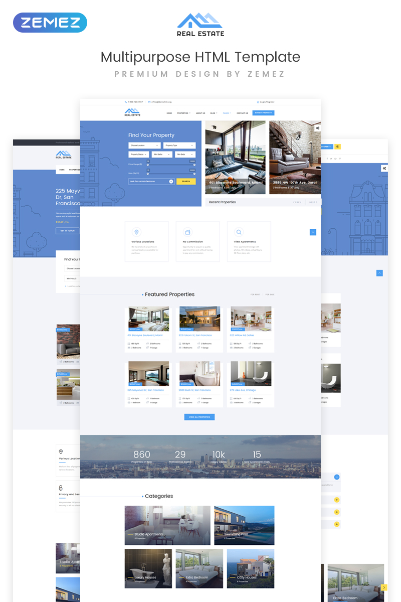 Real Estate - Residential Real Estate Bootstrap 5 Website Template