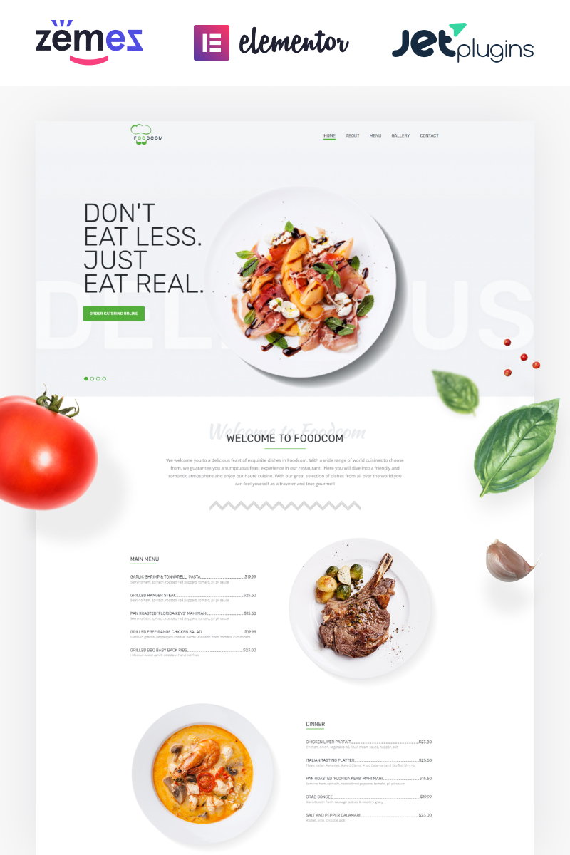 Foodcom - Restaurant WordPress Elementor Theme