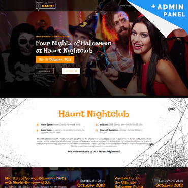 Template Halloween Landing Page #73570