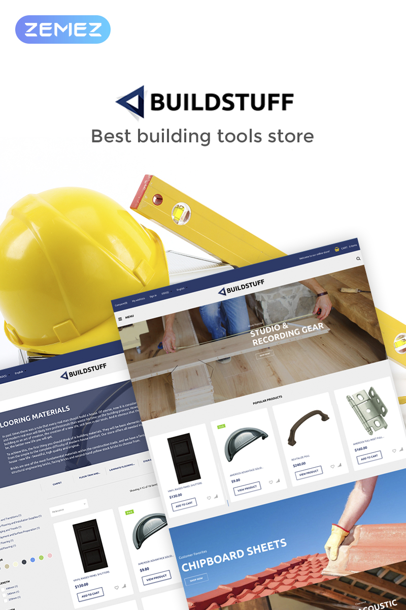 Buildstuff - Building Tools Elementor WooCommerce Theme