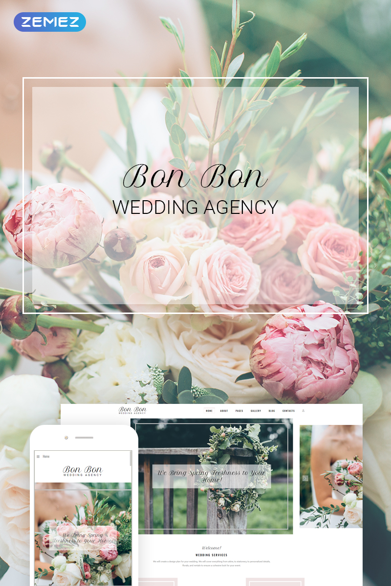 Bon Bon - Wedding Agency Joomla Template