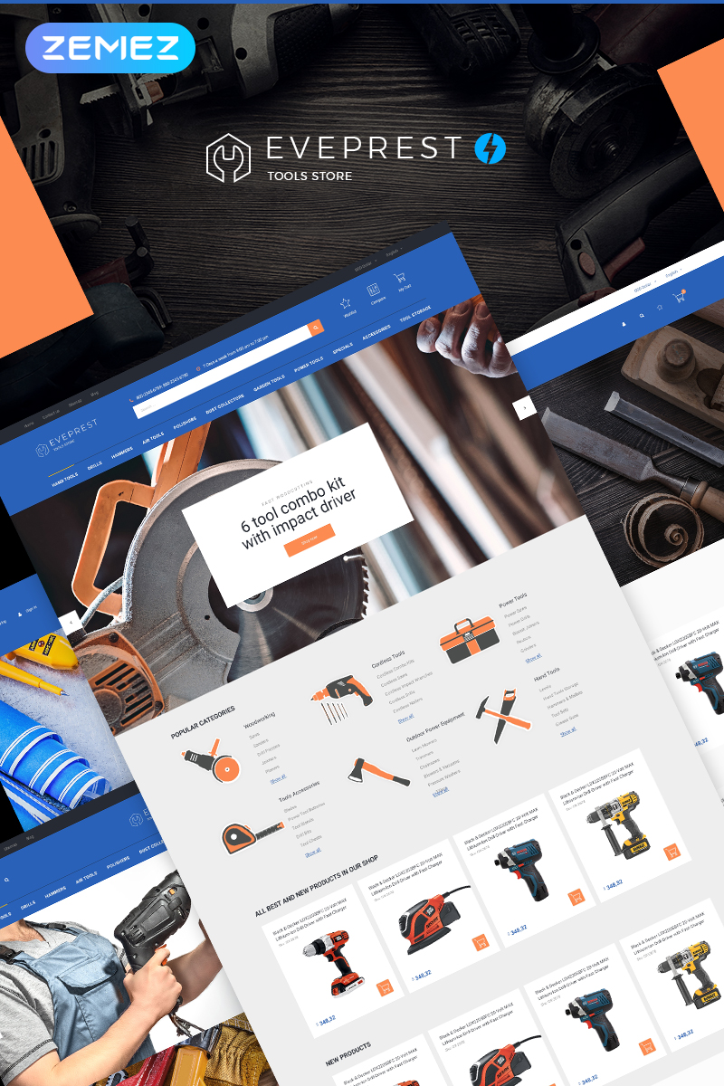 Eveprest Tools 1.7 - Tools Store PrestaShop Theme