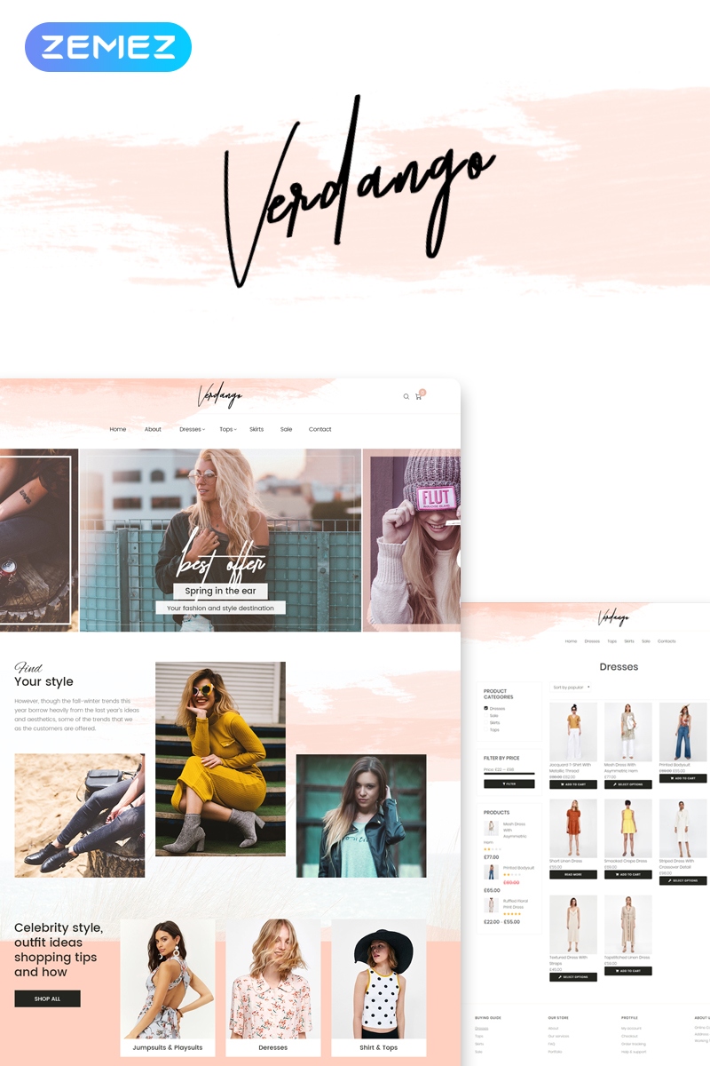 Verdango - Fashion Store Elementor WooCommerce Theme