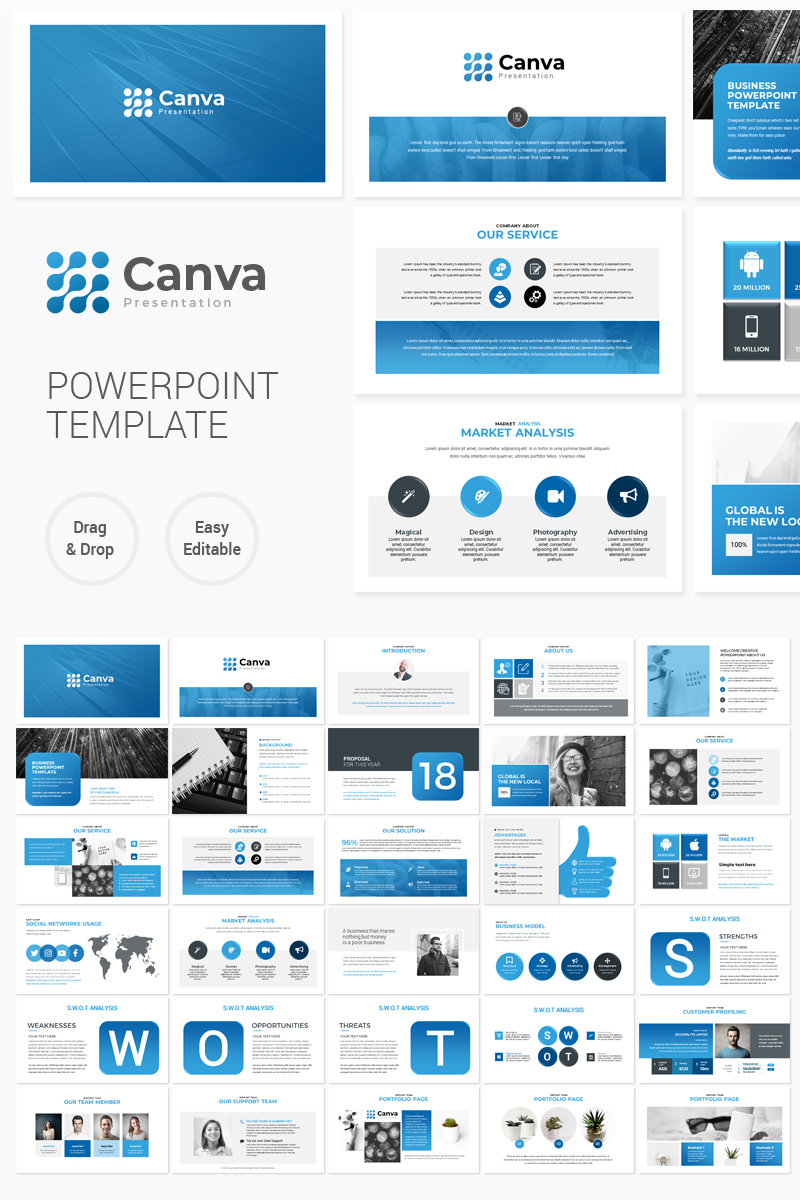 Canva Multipurpose Presentation PowerPoint template