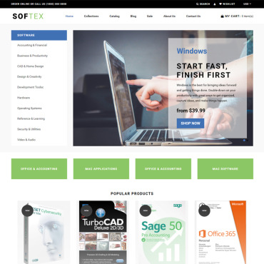 Template Software Shopify #74415