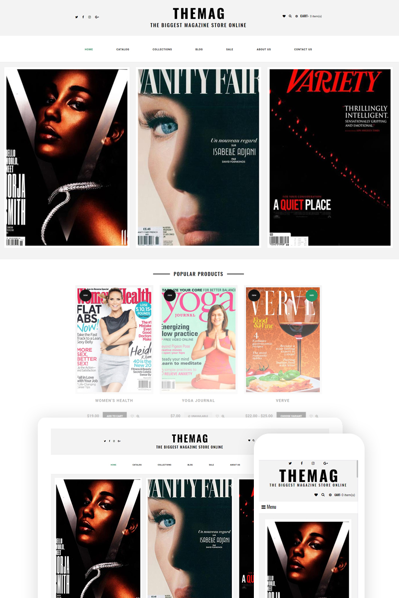 Themag - Magazine Store Ready-To-Use Shopify Theme