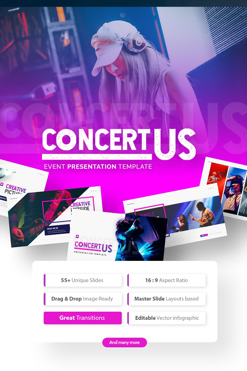 Concertus - Event PowerPoint template