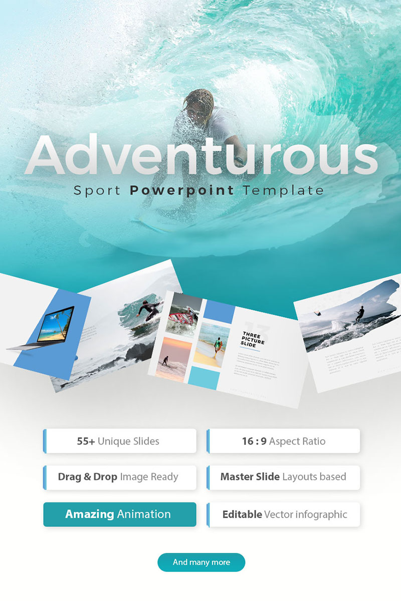 Adventurous - Brush PowerPoint template