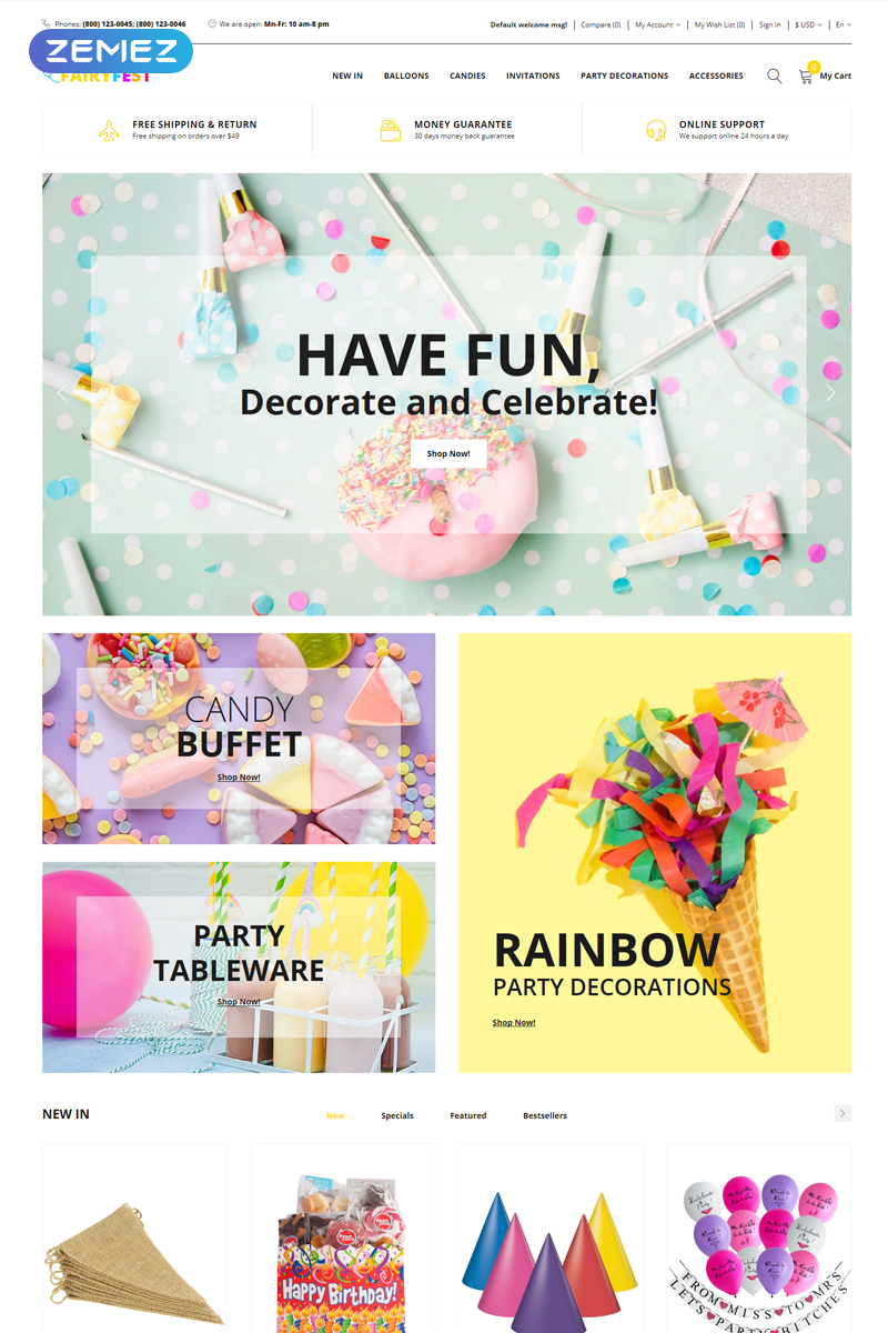 FairyFest - Holiday Store Modern OpenCart Template