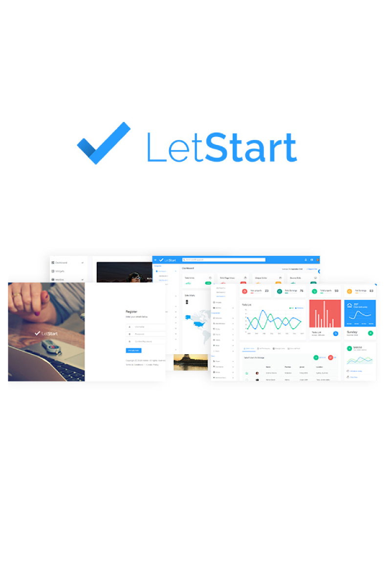 Letstart - Bootstrap Admin Template