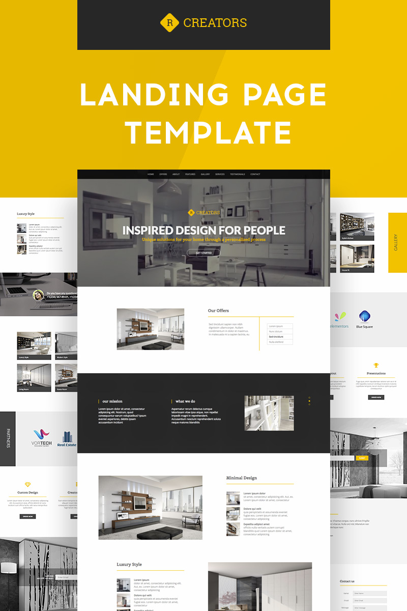 Creators | Responsive Landing Page Template