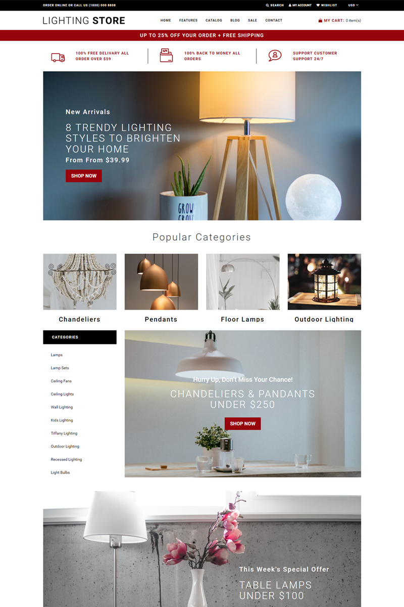 Lighting Store - Lighting Responsive Practical Shopify Theme