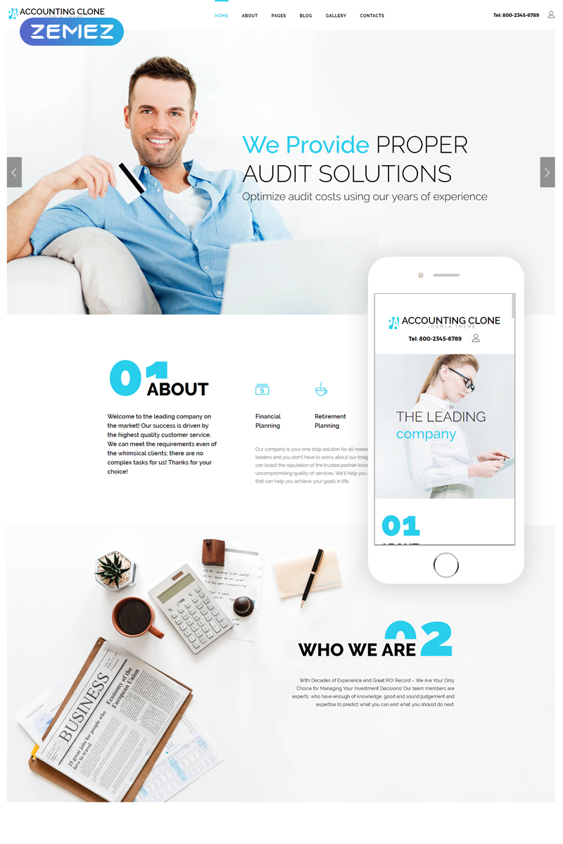 Accounting - Audit Solutions Clean Joomla Template