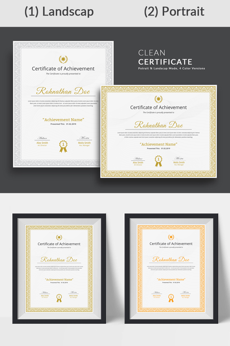 Certificat Templates