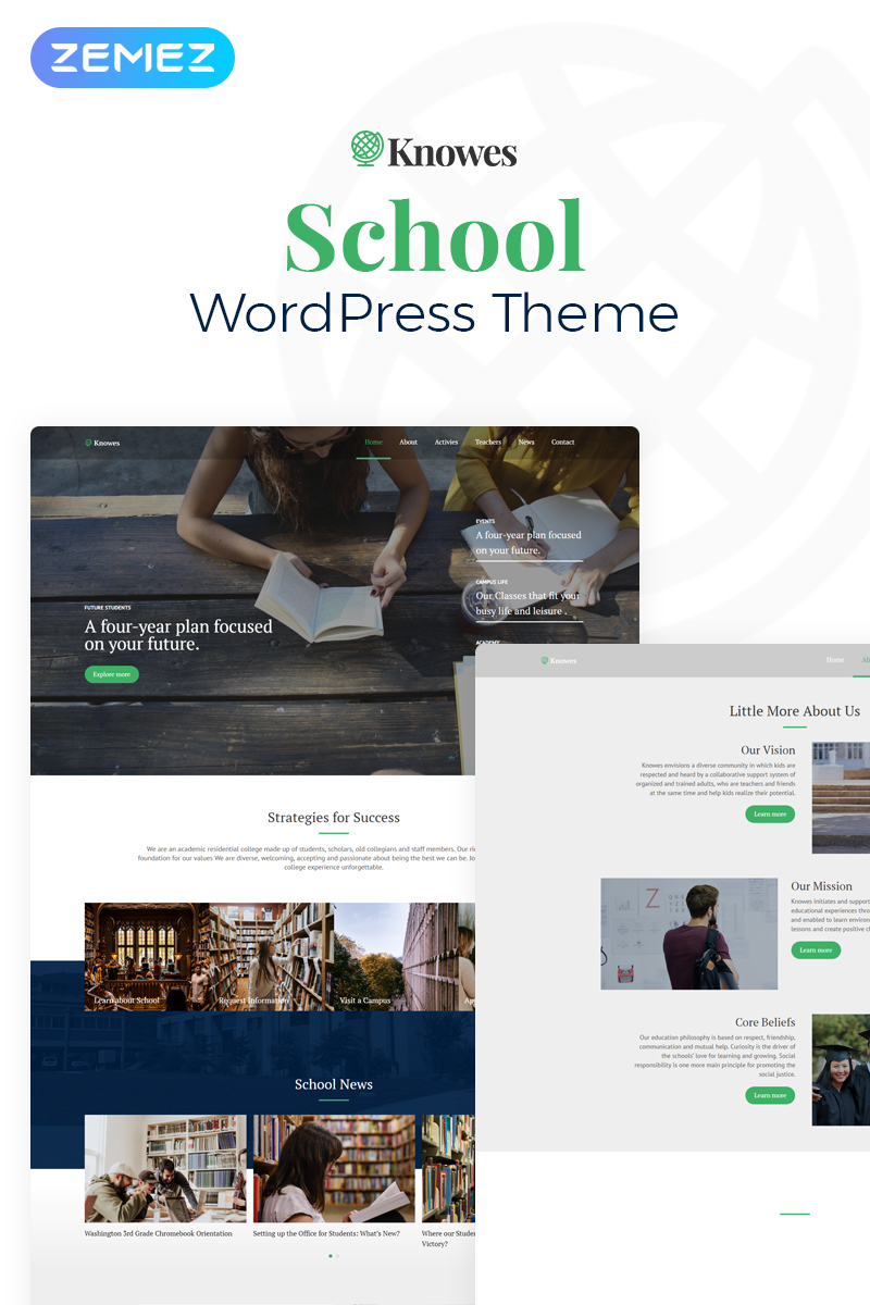 Knowes - Education Multipurpose Modern WordPress Elementor Theme