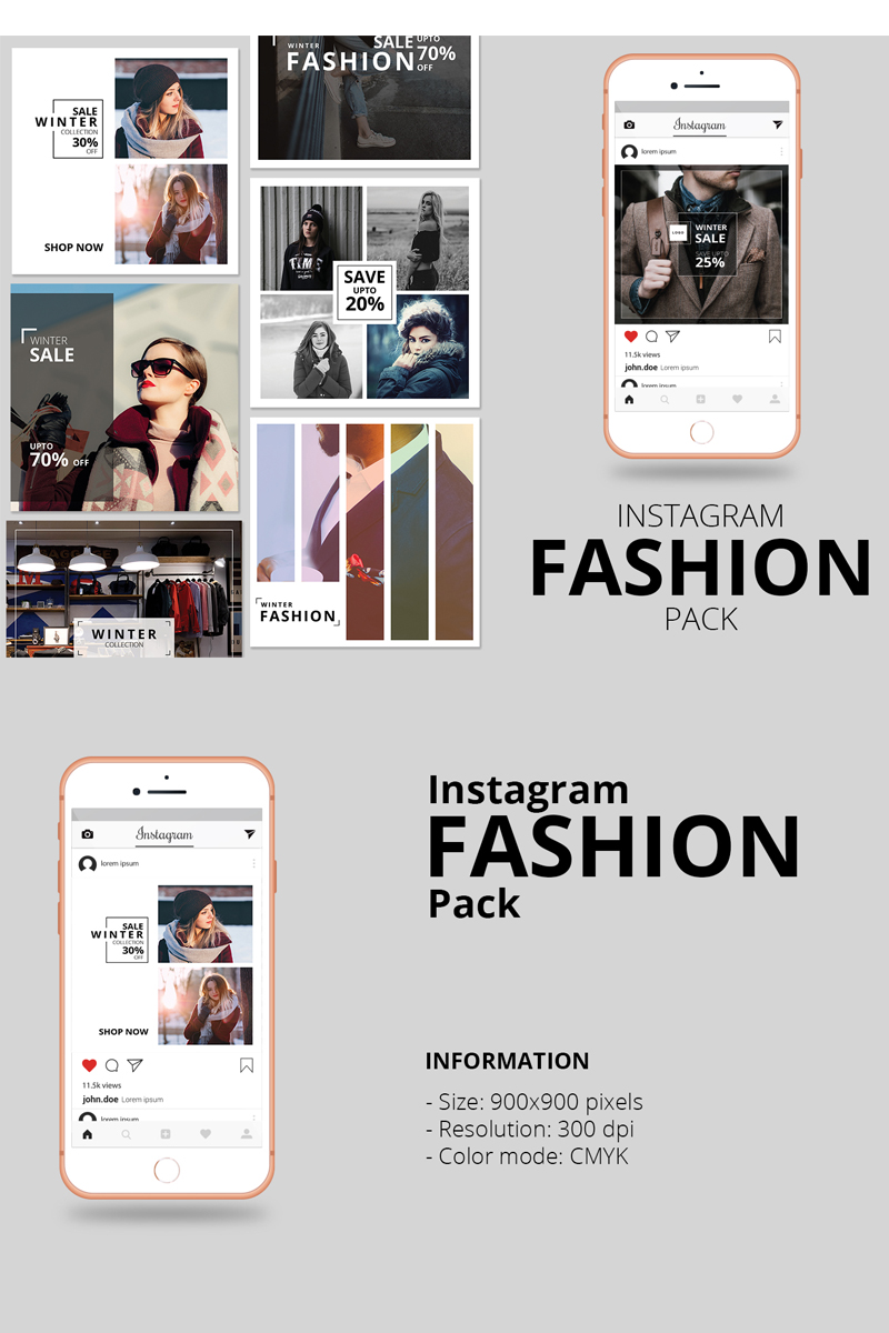 Fashion Instagram Banner Pack Social