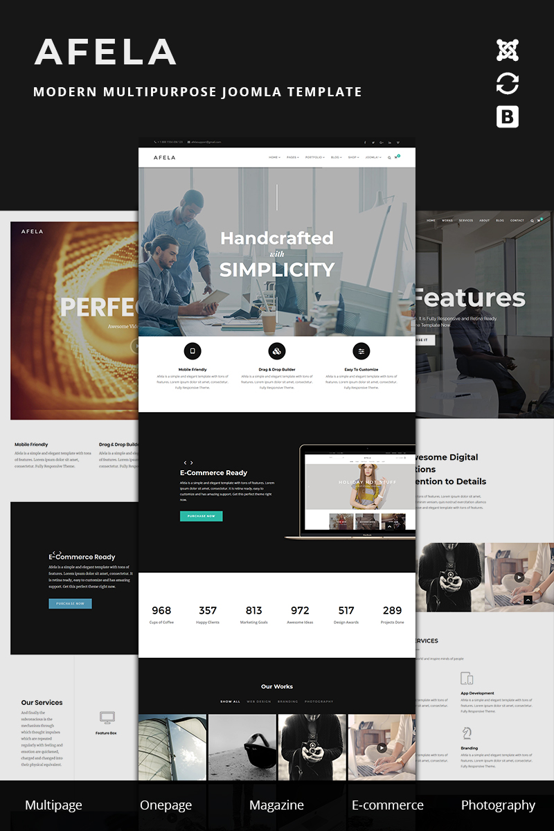 Afela | Flexible Multi-Purpose Business Joomla Template