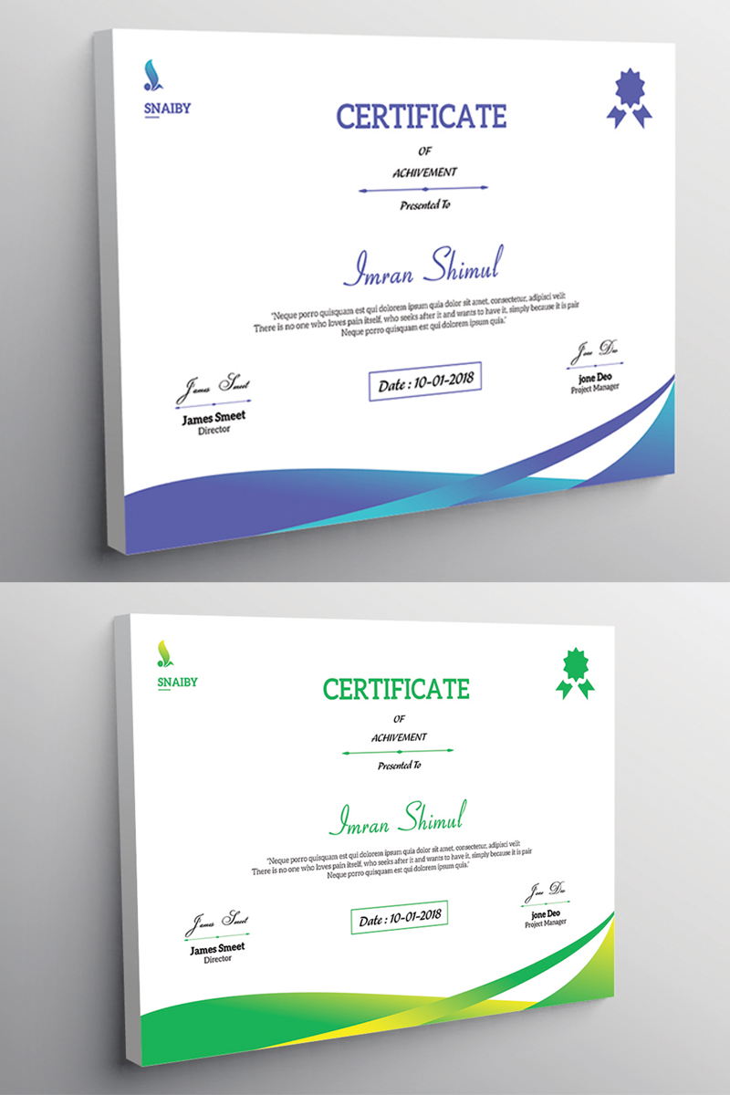 Certificat Templates