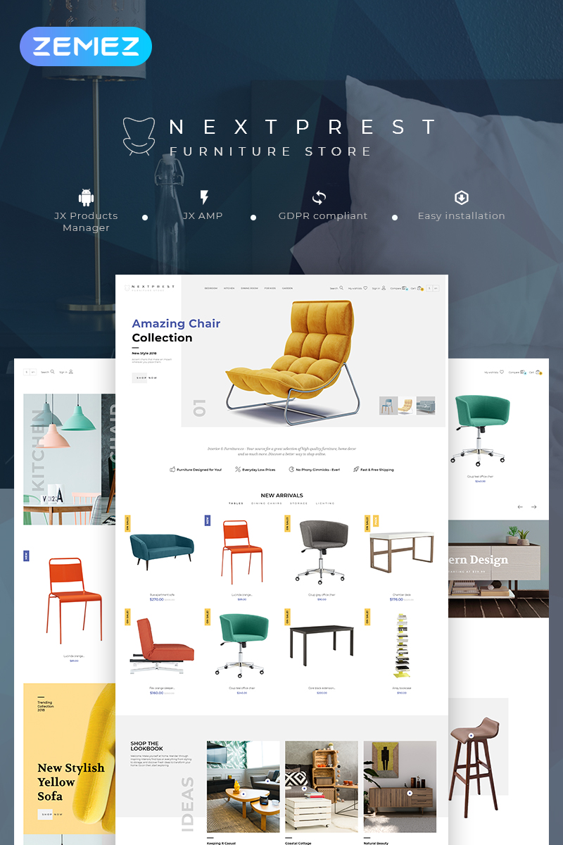 Nextprest - Furniture Store Clean Bootstrap Ecommerce PrestaShop Theme