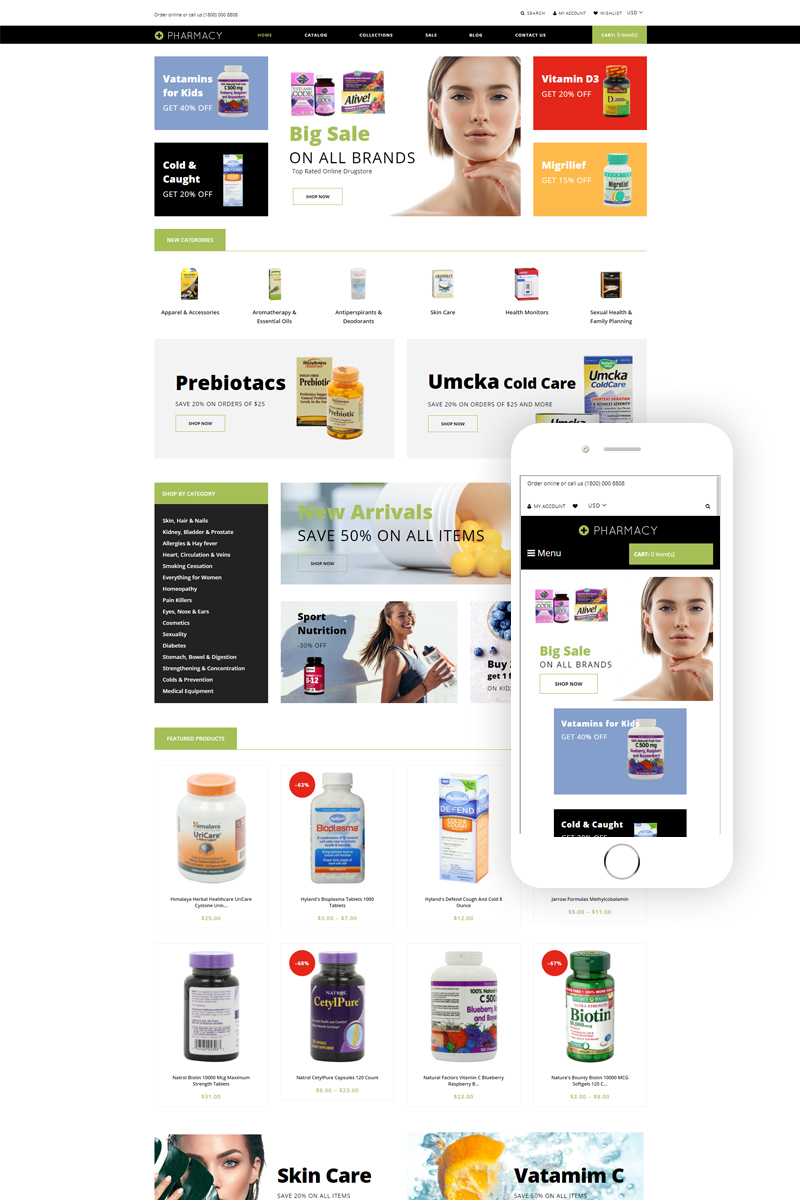 Pharmacy - Drug Store eCommerce Clean Shopify Theme