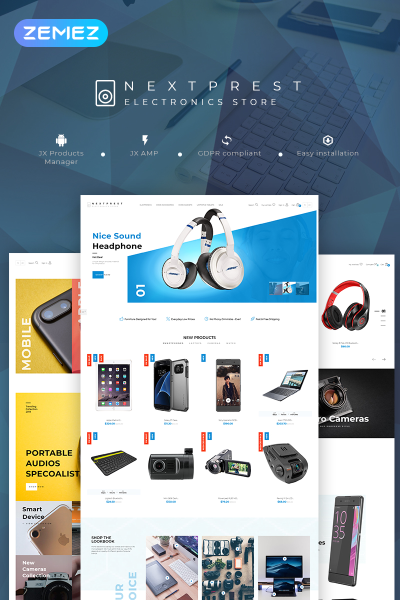 Nextprest - Electronics Store Clean Bootstrap Ecommerce PrestaShop Theme