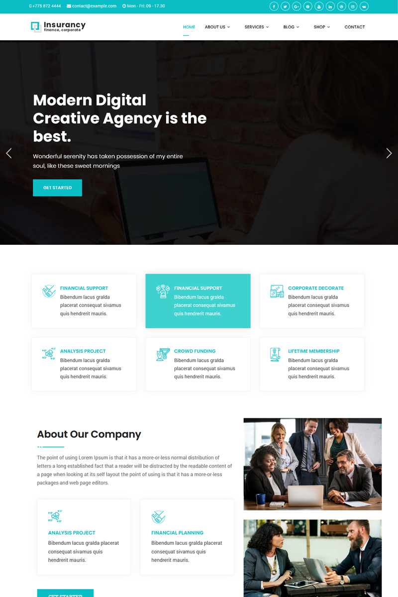 Insurancy - Insurance Business with Page Builder Joomla 5 Template