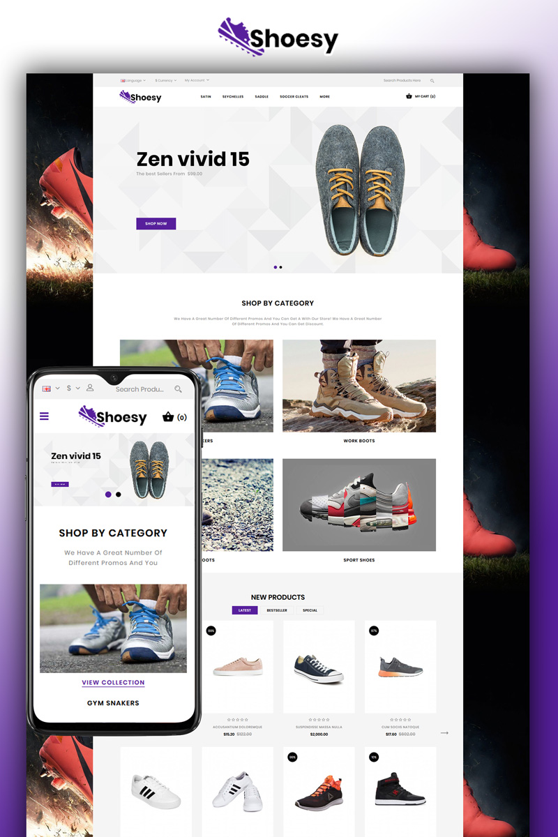 Shoesy - Shoes Store OpenCart Template