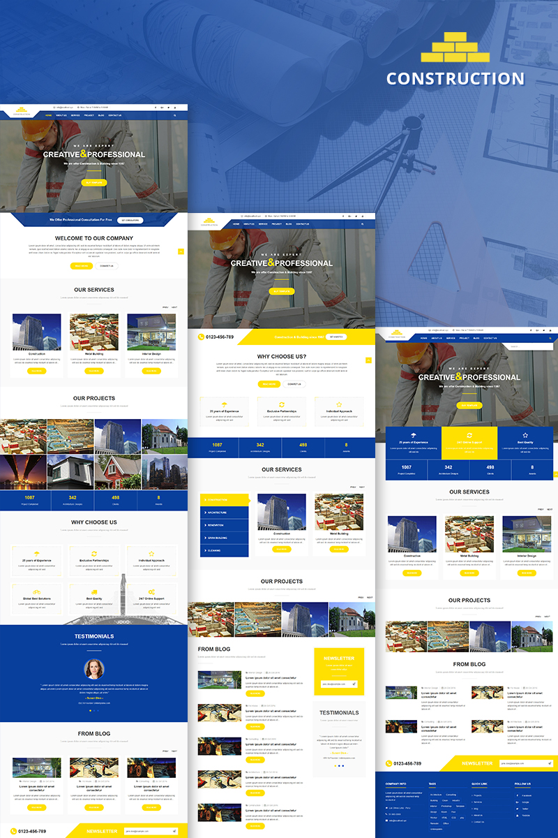 Construction & Building Business Joomla Template