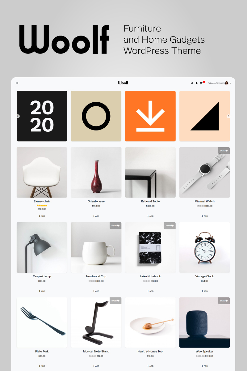 WOOLF - Furniture and Home Gadgets WooCommerce Theme