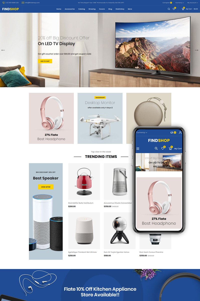 Shopify 購物網店系統模板