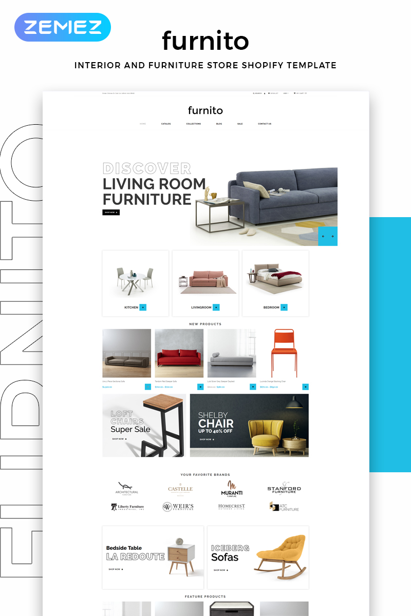 Furnito - Interior And Furniture Store Modern Shopify Theme